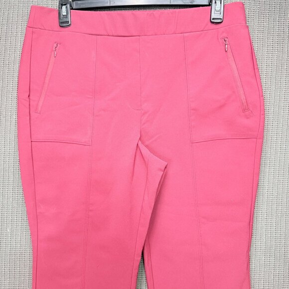 Lane Bryant Womens Size 16 Pink Ankle Pants Nylon/Spandex Stretch - Picture 4 of 9